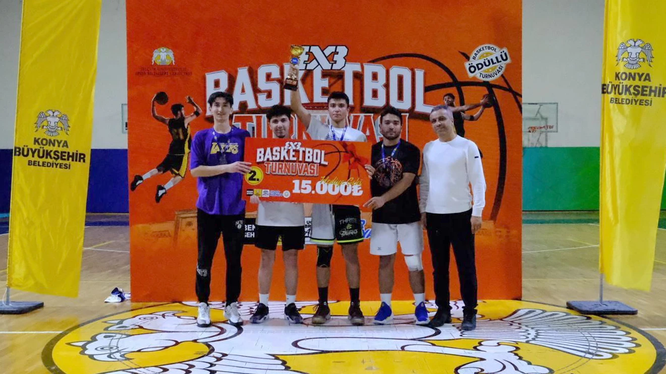 Selçuk Üniversitesinde 3x3 Basketbol turnuvası heyecanı yaşandı